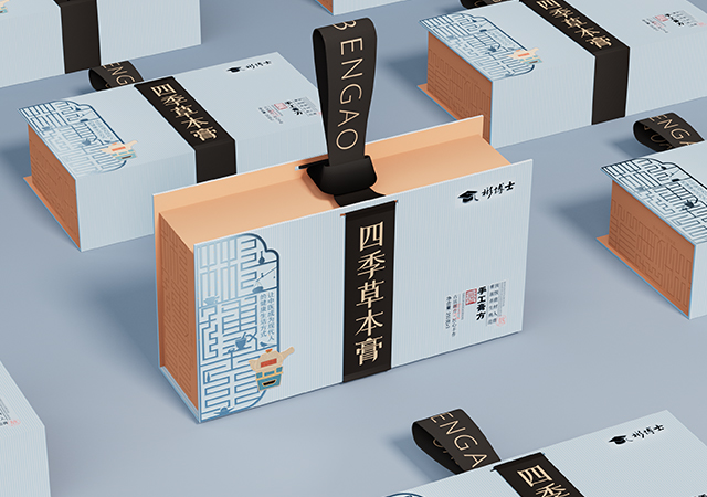 四季草本膏包装设计